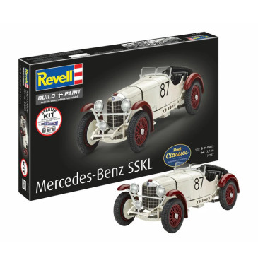Coffret starter kit avec peinture, Mercedes Benz SSKL - REVELL 77739 - 1/32
