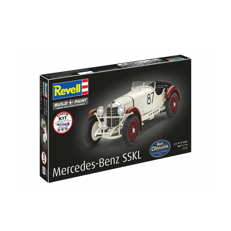 Coffret starter kit avec peinture, Mercedes Benz SSKL - REVELL 77739 - 1/32