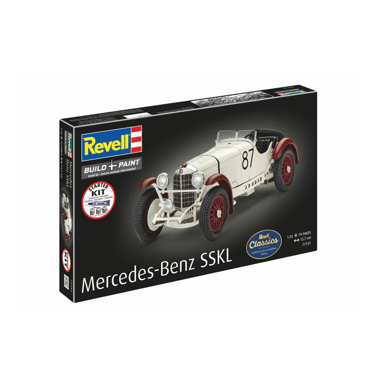Coffret starter kit avec peinture, Mercedes Benz SSKL - REVELL 77739 - 1/32