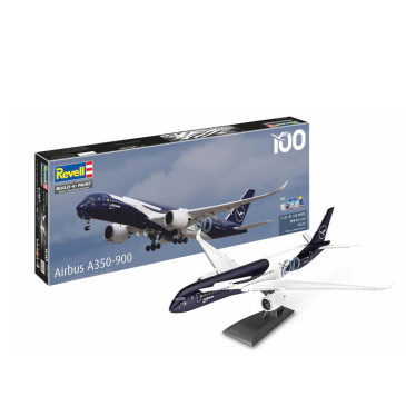 Coffret model set avec peinture, A350-900 Lufthansa 100 ans - REVELL 05612 - 1/144