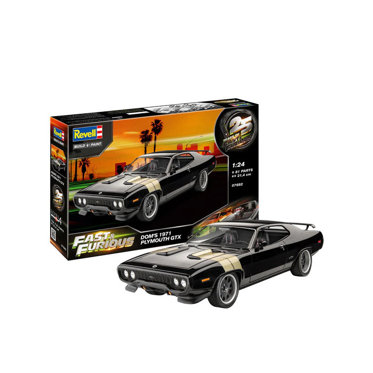 Dominic Plymouth, YGTX 1971, Fast & Furious - REVELL 07692 - 1/24