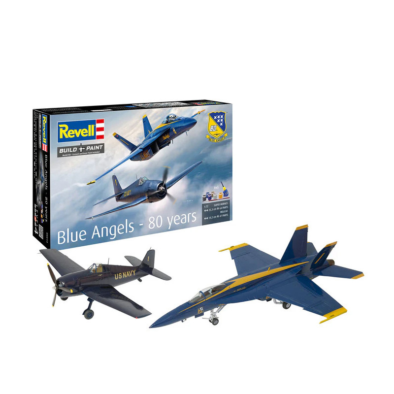 Coffret model set, Blue Angels, 80 ans - REVELL 05613 - 1/72