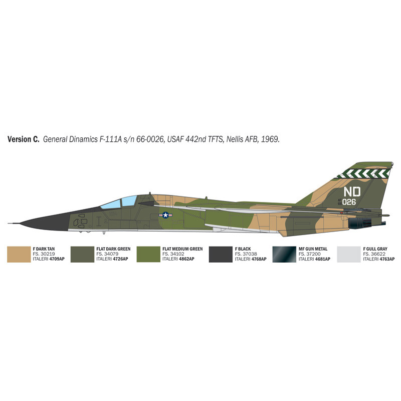 F-111A Aardvark - ITALERI 91232 - 1/72