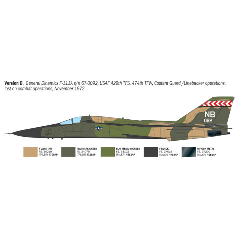 F-111A Aardvark - ITALERI 91232 - 1/72