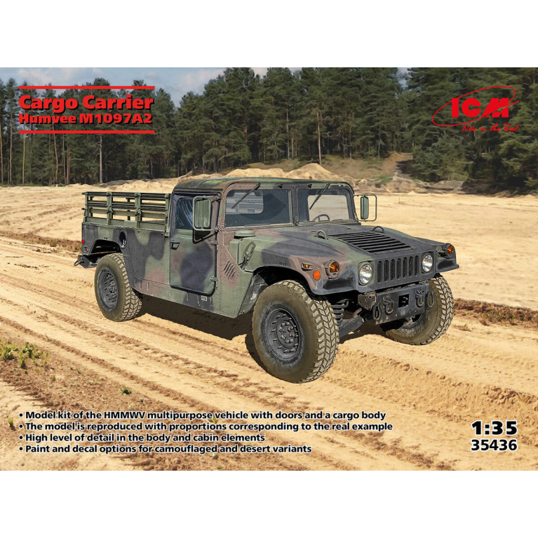 Humvee M1097A2, véhicule de transport - ICM 35436 - 1/35