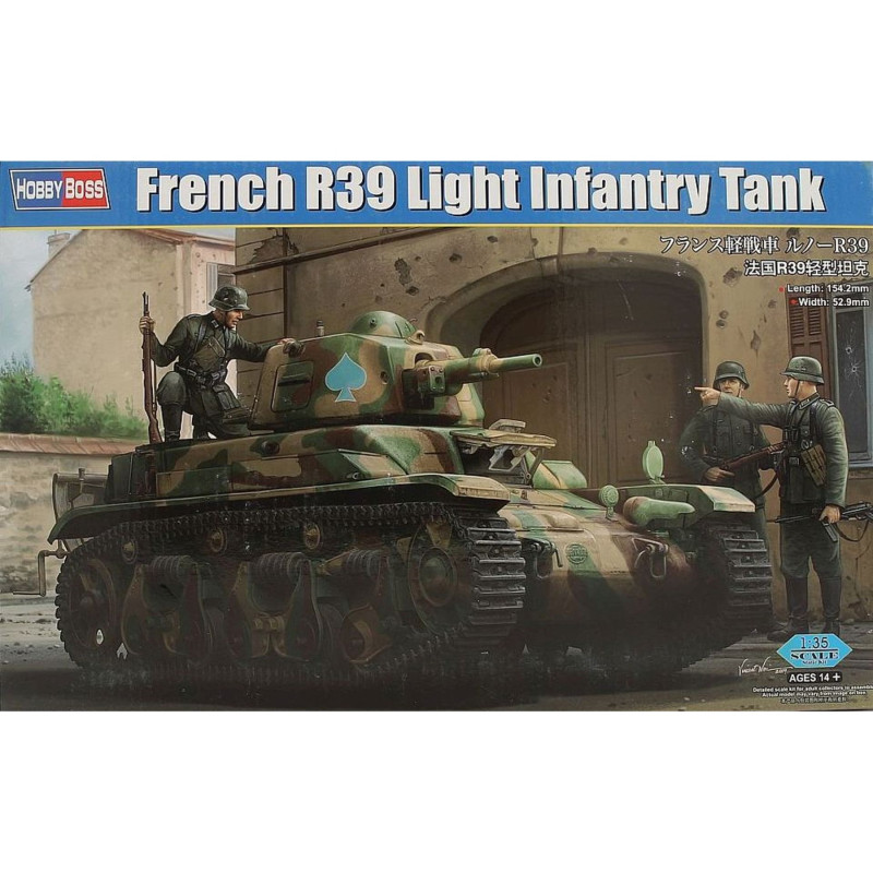 R39 français, tank d'infanterie légère - HOBBYBOSS 83893 - 1/35