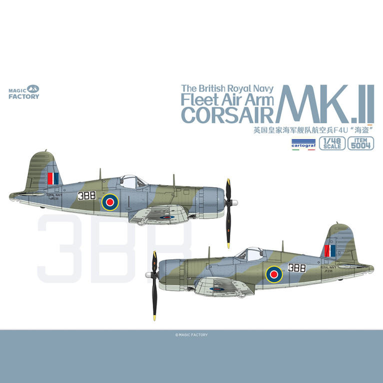 Fleet air arm corsair MKII, Royal Navy Britannique - Magic Factory 5004 - 1/48