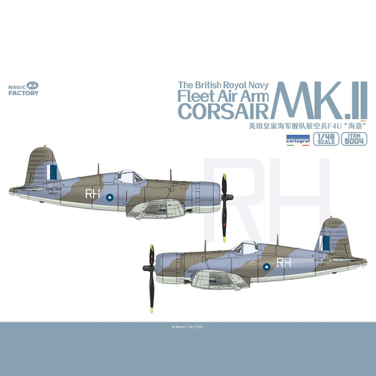 Fleet air arm corsair MKII, Royal Navy Britannique - Magic Factory 5004 - 1/48