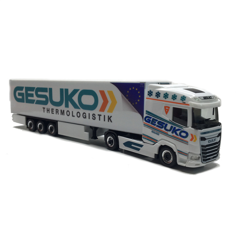 DAF XG, semi-remorque frigorifique, GESUKO - HERPA 320641 - HO 1/87