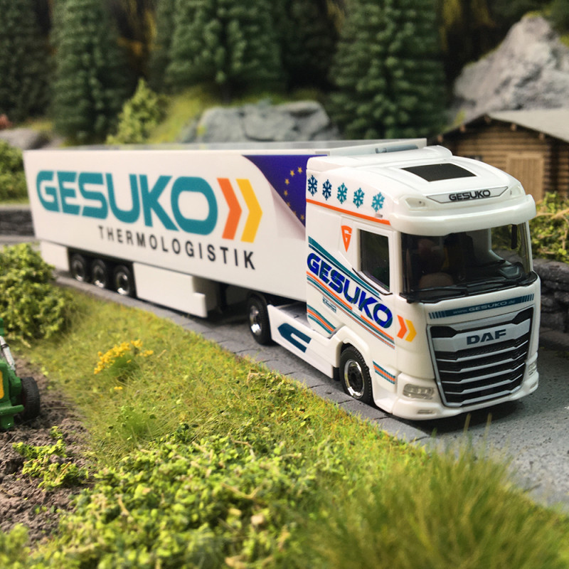 DAF XG, semi-remorque frigorifique, GESUKO - HERPA 320641 - HO 1/87