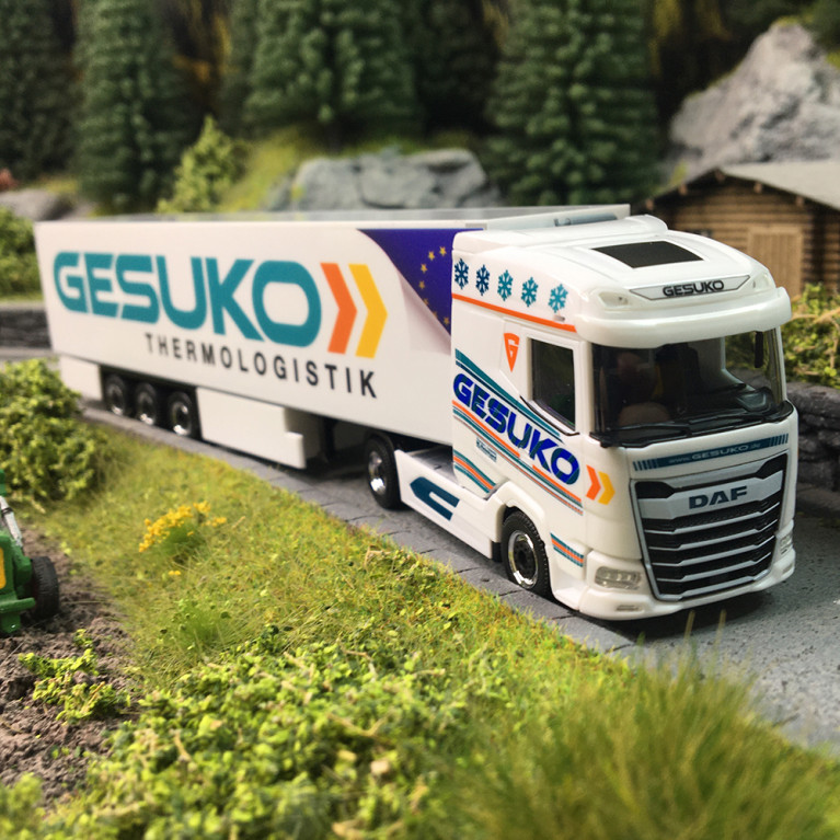 DAF XG, semi-remorque frigorifique, GESUKO - HERPA 320641 - HO 1/87