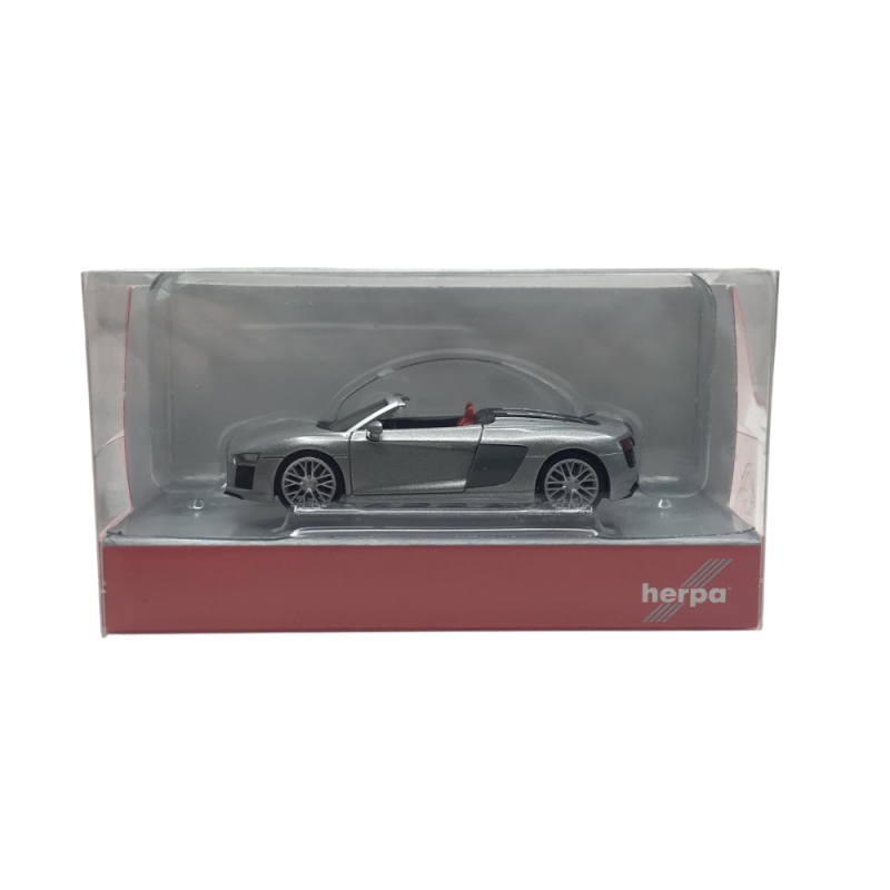 Audi R8 V10 Spyder, argent - HERPA 038690-002 - HO 1/87