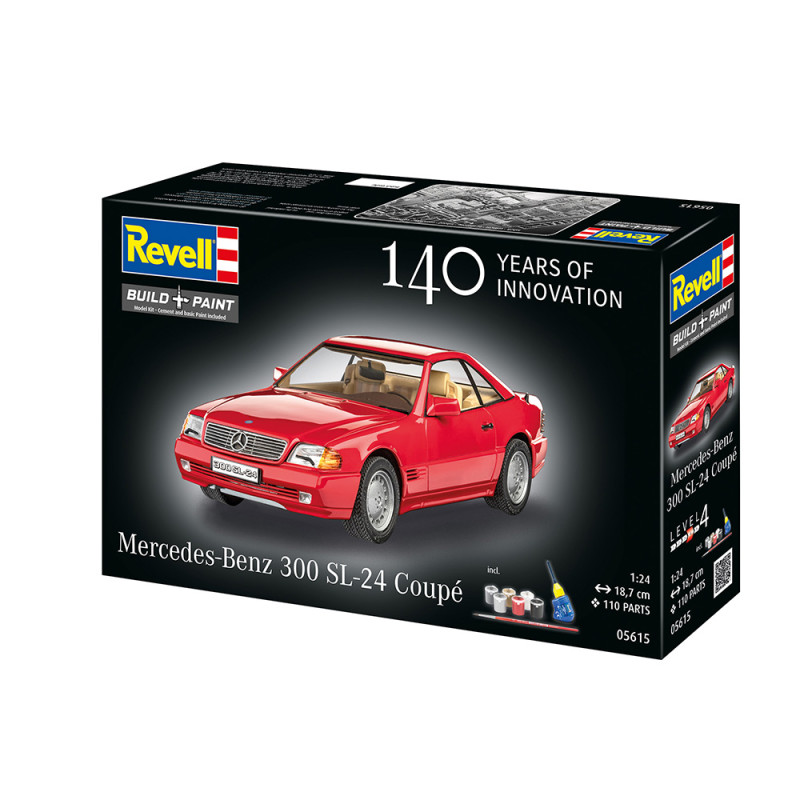 Coffret anniversaire avec peinture, Mercedes Benz 300 SL-24, coupé - REVELL 05615 - 1/24