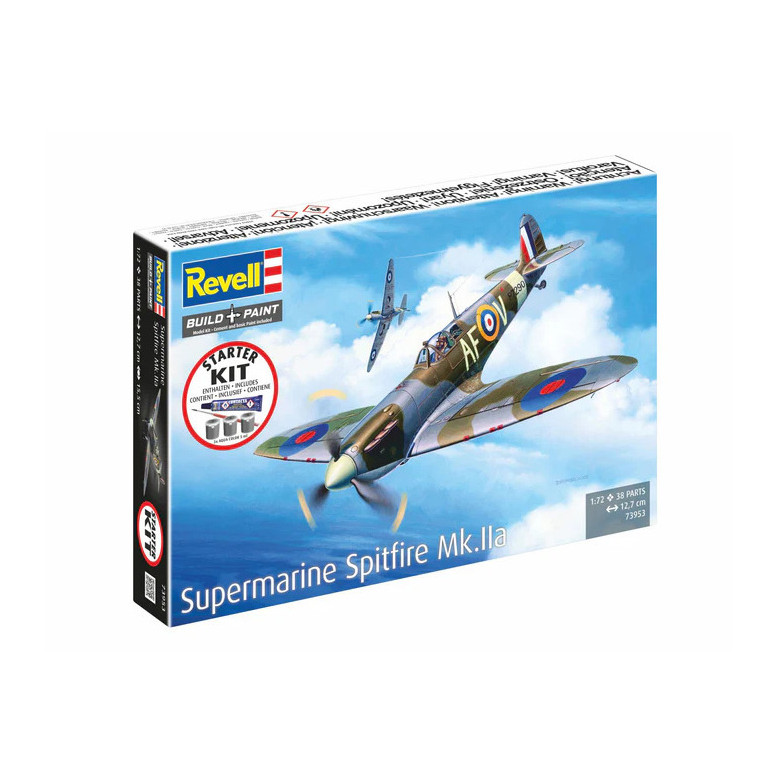Coffret starter kit avec peinture, Spitfire Mk.IIa - REVELL 73953 - 1/72