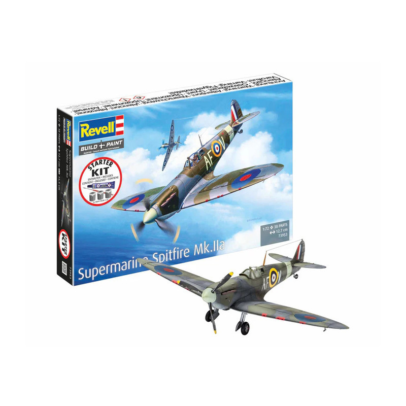 Coffret starter kit avec peinture, Spitfire Mk.IIa - REVELL 73953 - 1/72