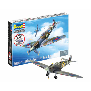 Coffret starter kit avec peinture, Spitfire Mk.IIa - REVELL 73953 - 1/72