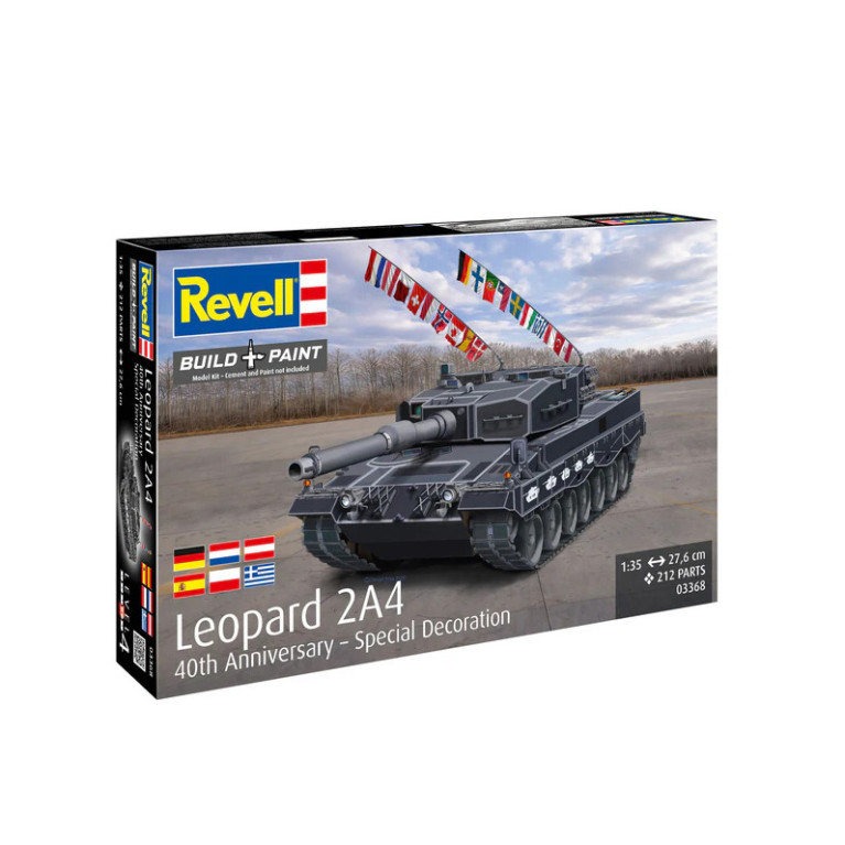 Leopard 2A4, décoration spéciale 40e anniversaire - REVELL 03368 - 1/35