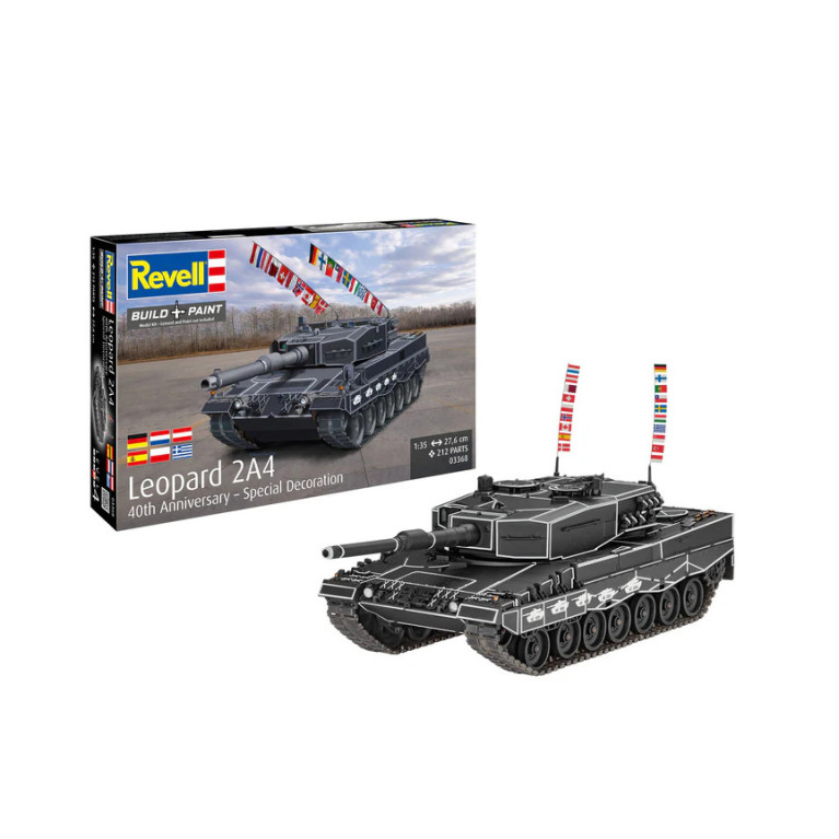 Leopard 2A4, décoration spéciale 40e anniversaire - REVELL 03368 - 1/35
