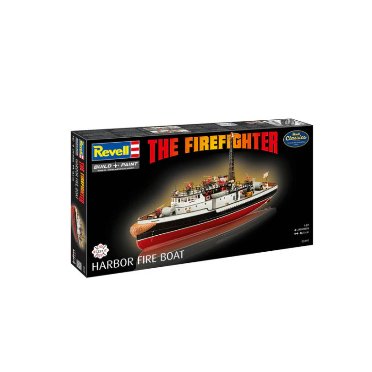 Le pompier, Harbor fire boat - REVELL 05197 - 1/87