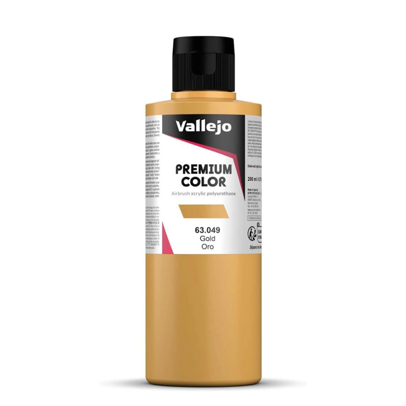 Or - 200ml Metallic Premium Color - VALLEJO 63.049