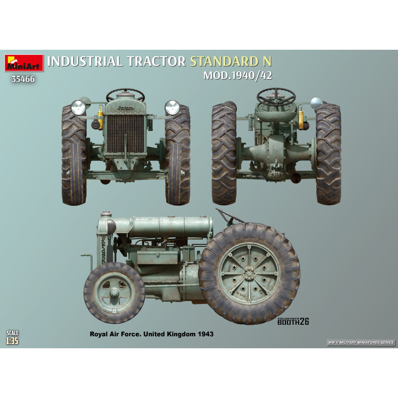Tracteur industriel standard N, modèle 1940-1942 - MiniArt 35466 - 1/35