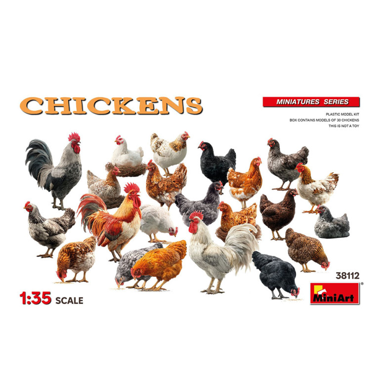Poulets - MiniArt 38112 - 1/35