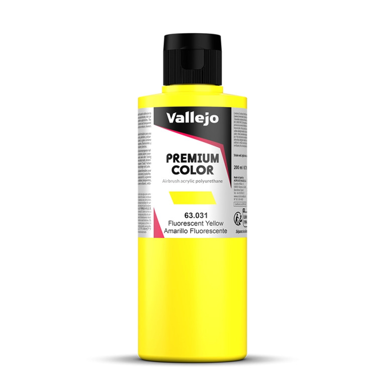 Jaune Fluo - 200ml Fluorescent Premium Color - VALLEJO 63.031