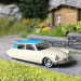 Citroën DS19, bleu, gris - BUSCH 48024 - HO 1/87