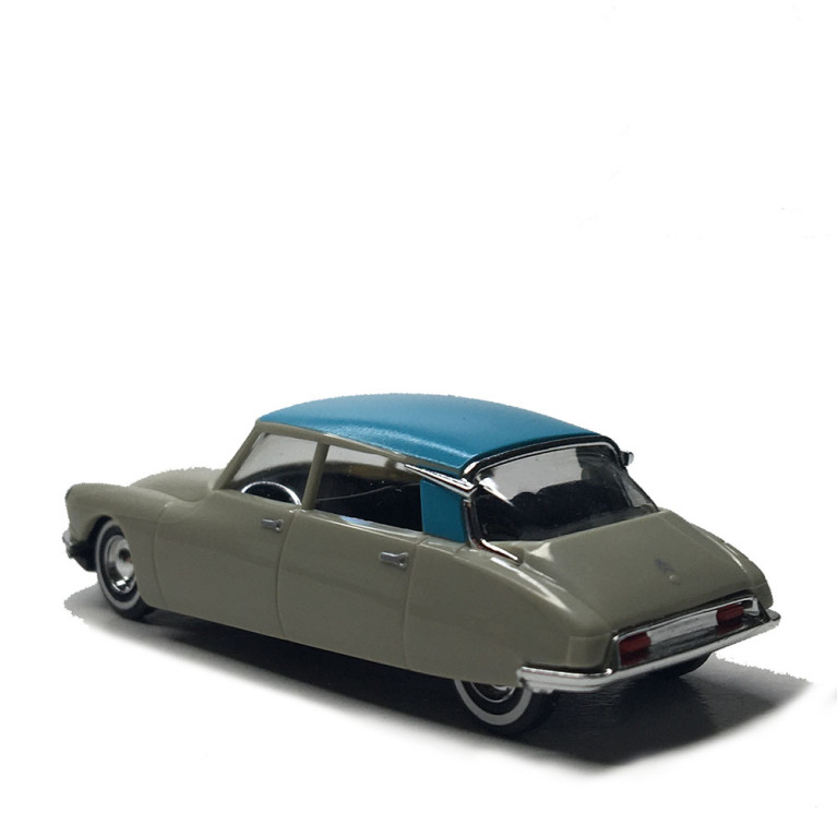 Citroën DS19, bleu, gris - BUSCH 48024 - HO 1/87