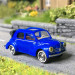 Renault 4 CV, cabrio, bleu, 1954 - BUSCH 46571 - HO 1/87