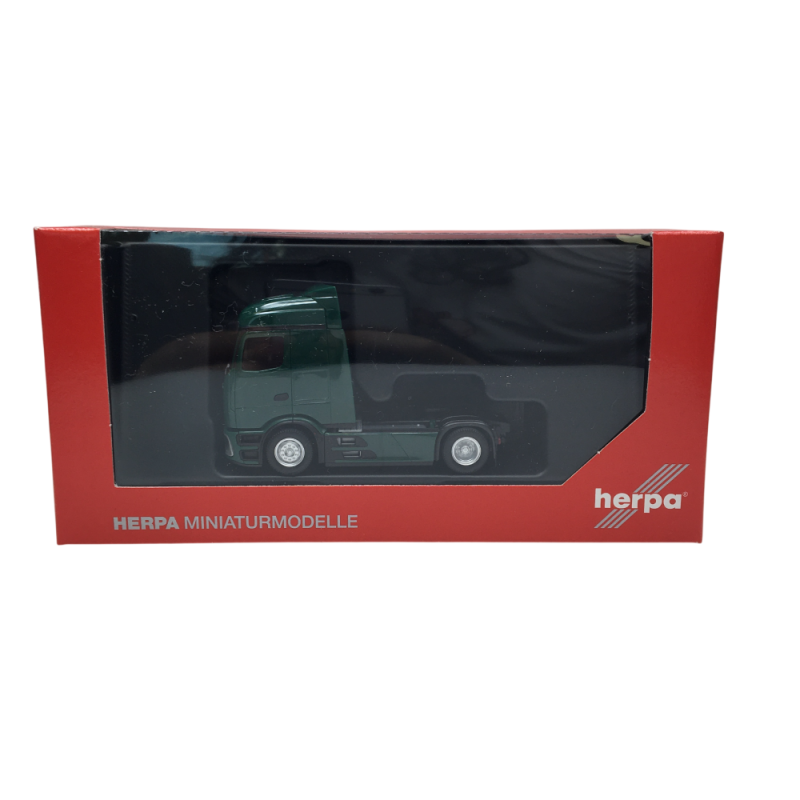 Mercedes Benz Actros L, procabin streamspace, 2 essieux, vert - HERPA 319430-002 - HO 1/87
