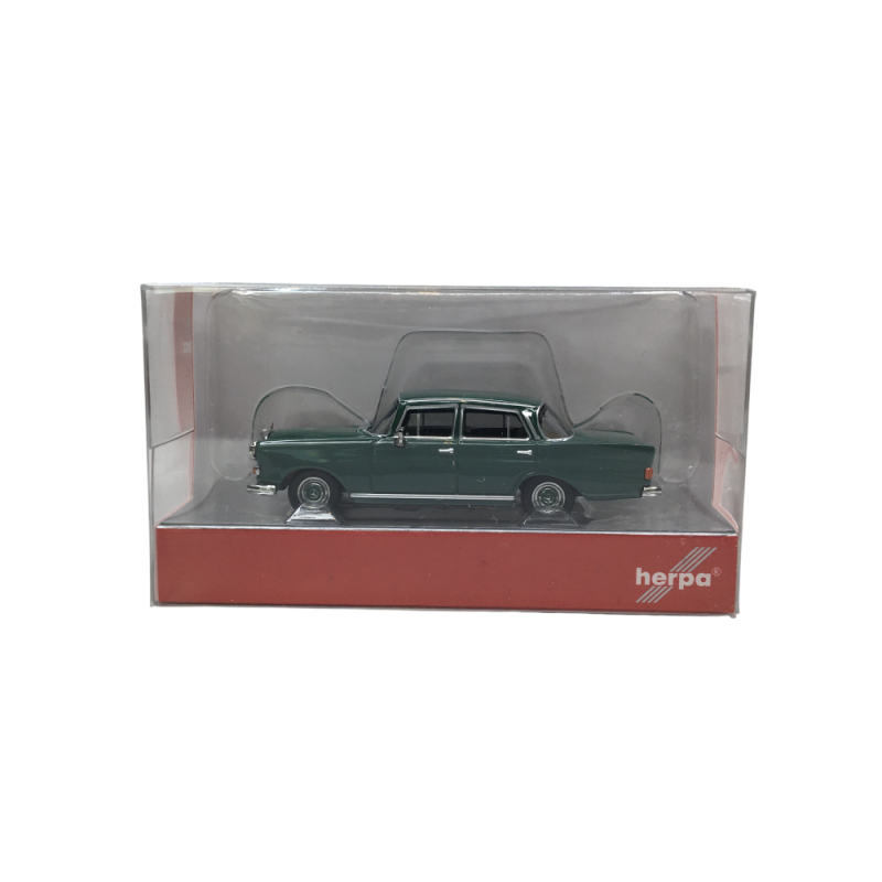Mercedes Benz 200 Heckflosse, vert - HERPA 420457-004 - HO 1/87