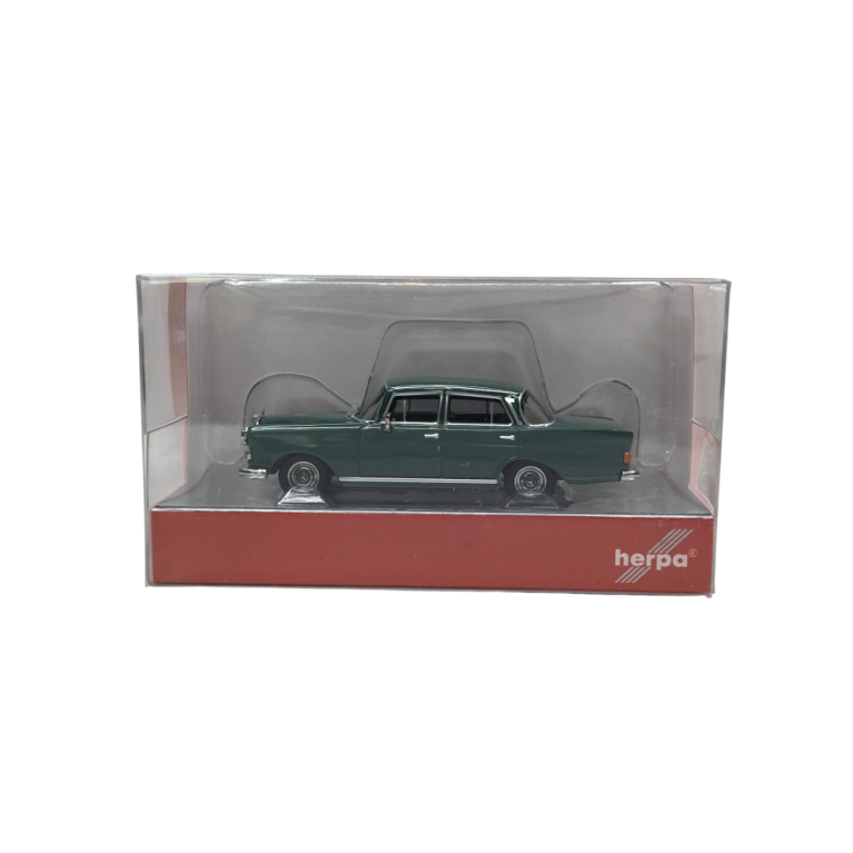 Mercedes Benz 200 Heckflosse, vert - HERPA 420457-004 - HO 1/87