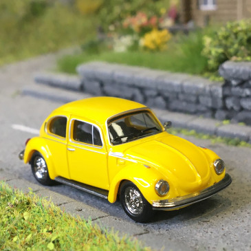 Volkswagen Coccinelle, 1303, jaune - HERPA 421096-003 - HO 1/87