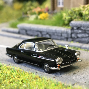 NSU Sport Prinz, noir - HERPA 024396-005 - HO 1/87