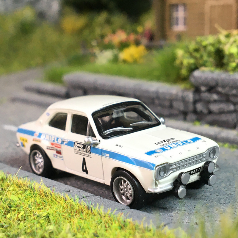 Ford Escort MKI RS 1600, No4, 1972, Rallye RAC Daily miror - BREKINA 19076 - HO 1/87