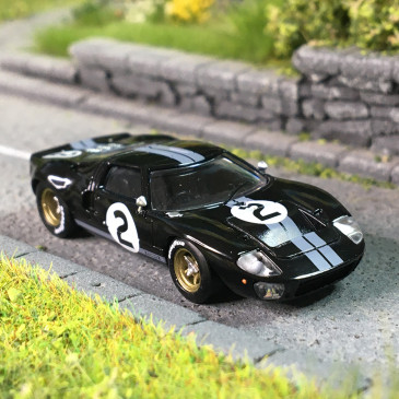 Ford GT40, No2, 24H le Mans, 1966, Bruce McLaren, Chris Amon, 1ere place - BREKINA 18555 - HO 1/87
