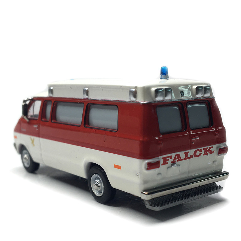 Dodge B 200, Ambulance, Falck , 1975 - BREKINA 18302 - HO 1/87
