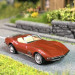 Chevrolet Corvette C3, cabriolet, rouge métallisé, 1968 - BREKINA 19994 - HO 1/87