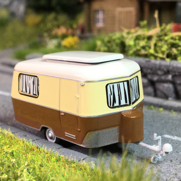 Caravane Eriba, beige, roulante - SAI 2692F- HO 1/87