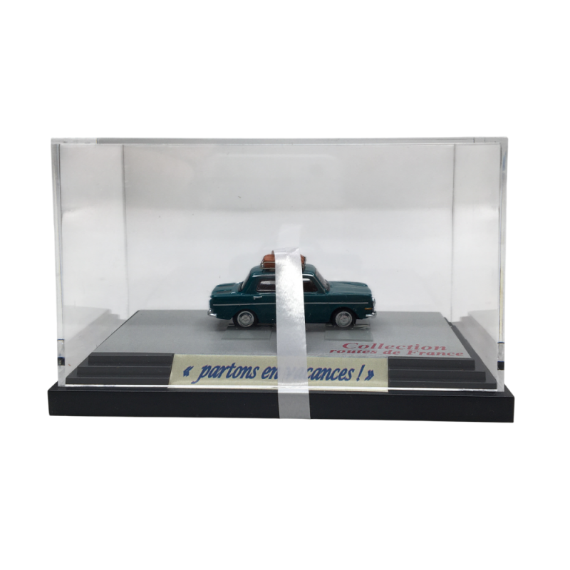 Simca 1000, vert, Galerie de toit et 2 valises - SAI 1747 - HO 1/87