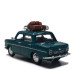 Simca 1000, vert, Galerie de toit et 2 valises - SAI 1747 - HO 1/87