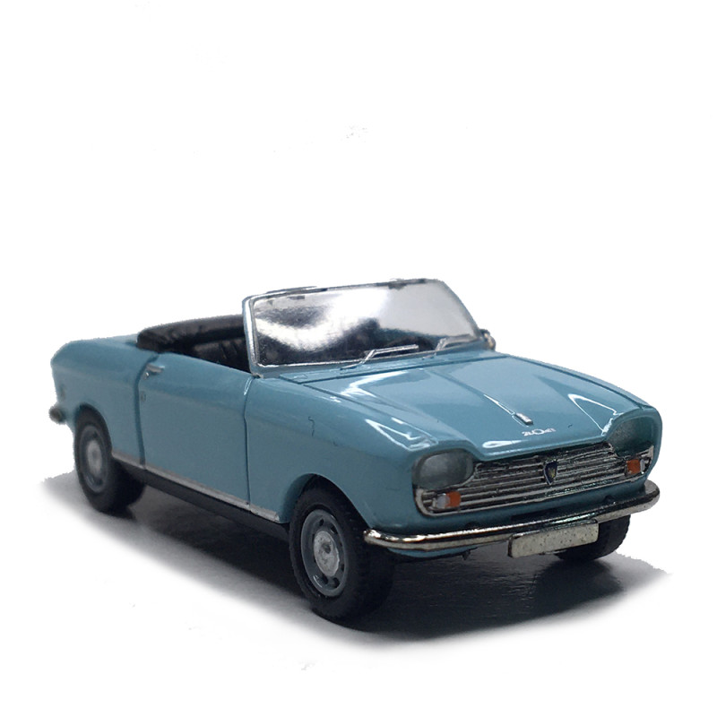 Peugeot 204, cabriolet, bleu, 1966 - SAI 6651 - HO 1/87