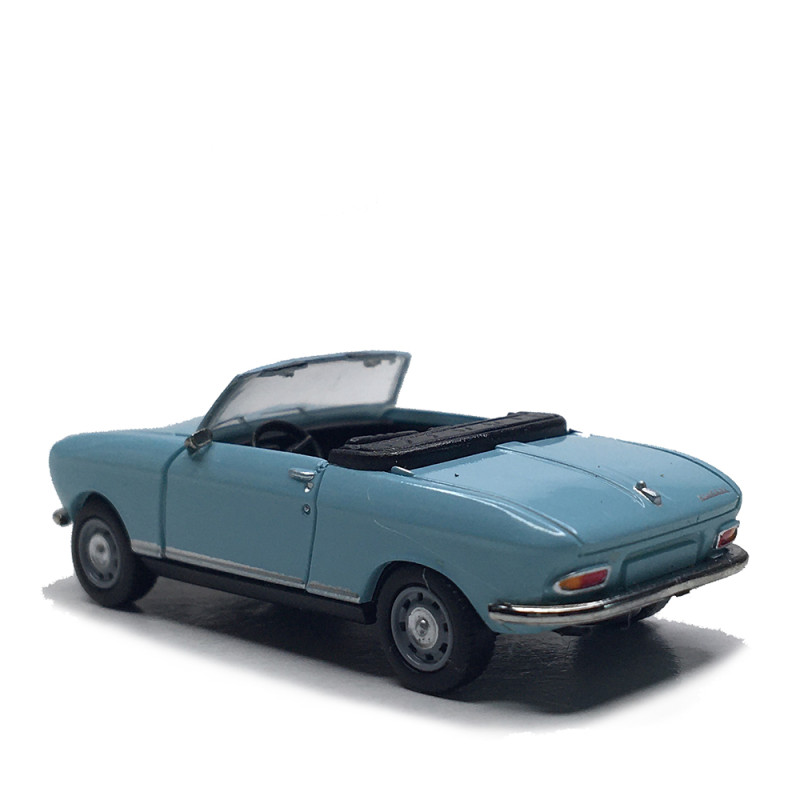Peugeot 204, cabriolet, bleu, 1966 - SAI 6651 - HO 1/87