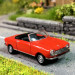 Peugeot 204, cabriolet, rouge, 1966 - SAI 6655 - HO 1/87