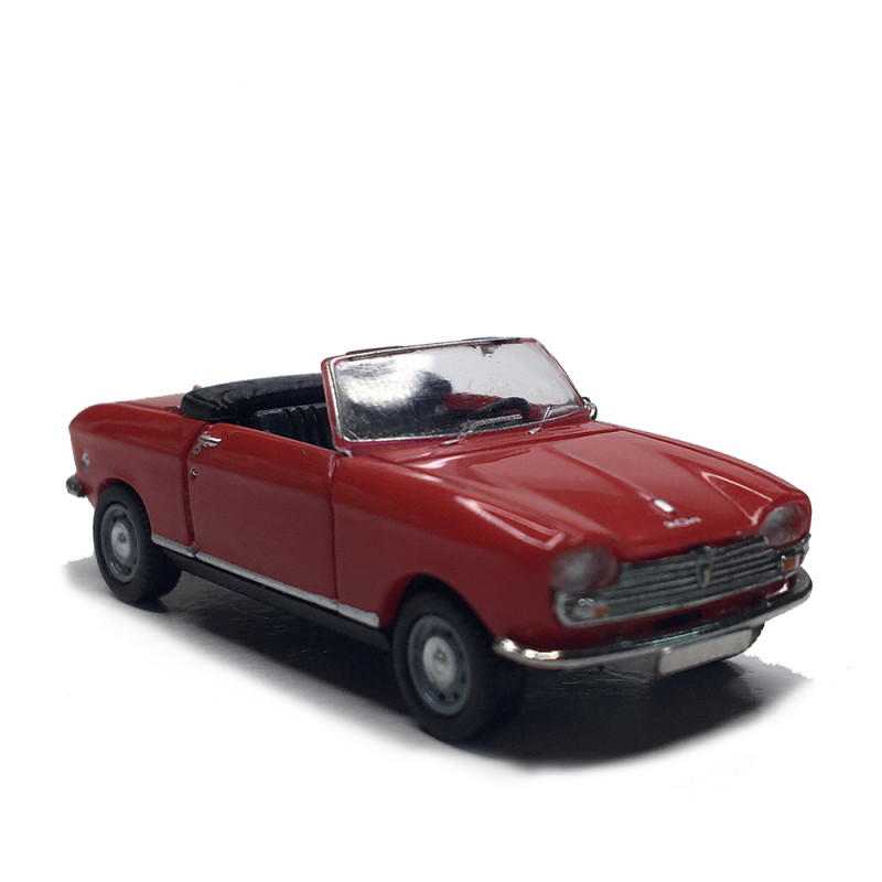 Peugeot 204, cabriolet, rouge, 1966 - SAI 6655 - HO 1/87