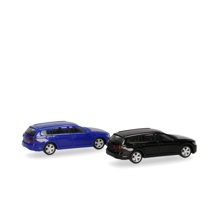 Minikit, Volkswagen Passat Variant, noir, bleu, 2 pièces - HERPA 013772-003 - HO 1/87