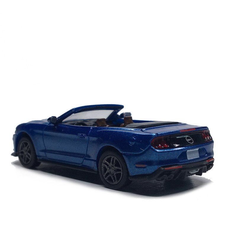 Ford Mustang VI, cabriolet, bleu métallisé, 2020 - PCX 870564 - HO 1/87