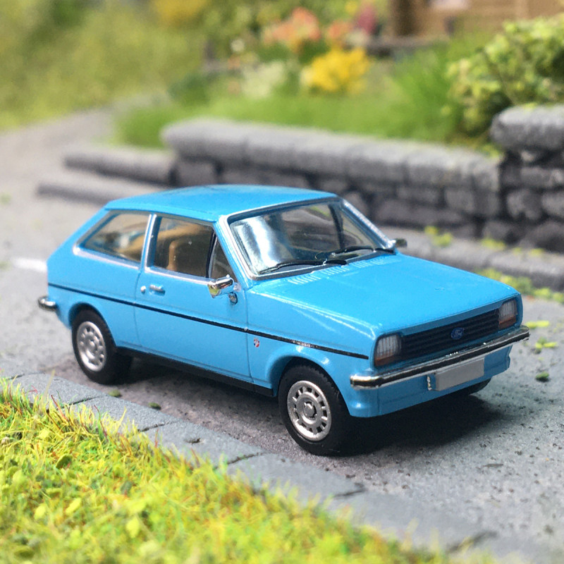 Ford Fiesta MK I, bleu, 1976 - PCX 870768 - HO 1/87