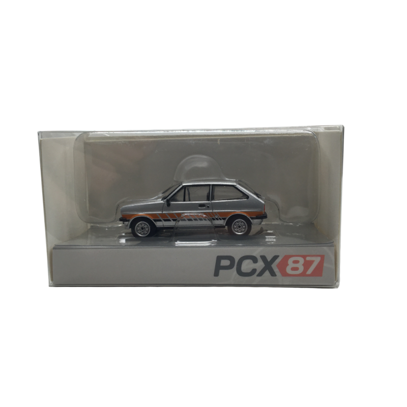 Ford Fiesta MK I, festival, gris, 1980 - PCX 870771 - HO 1/87